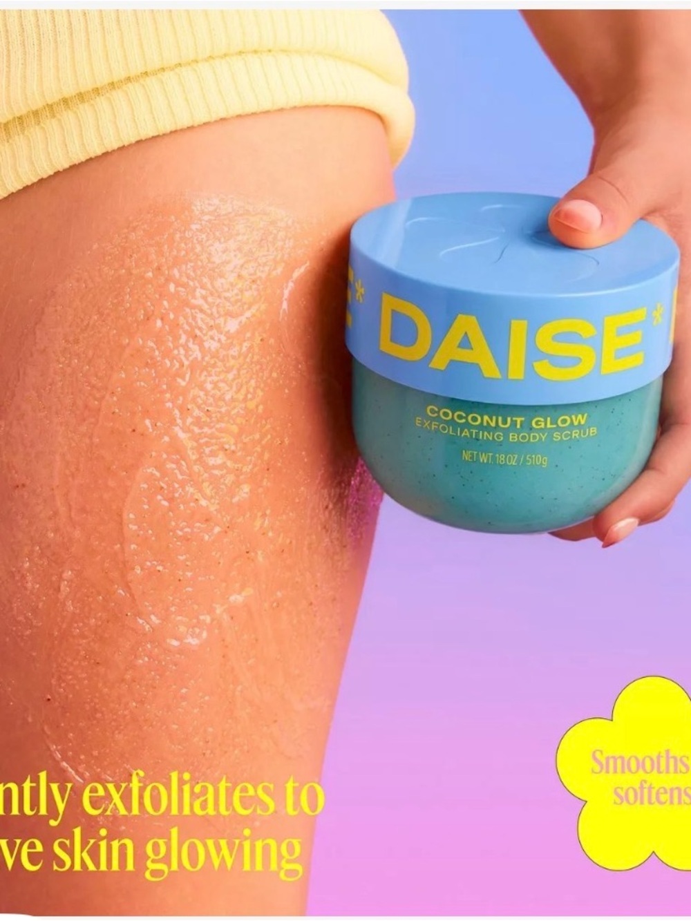 Coconut Glow Exfoliating Body Scrub — Blue - Picture 3 of 8